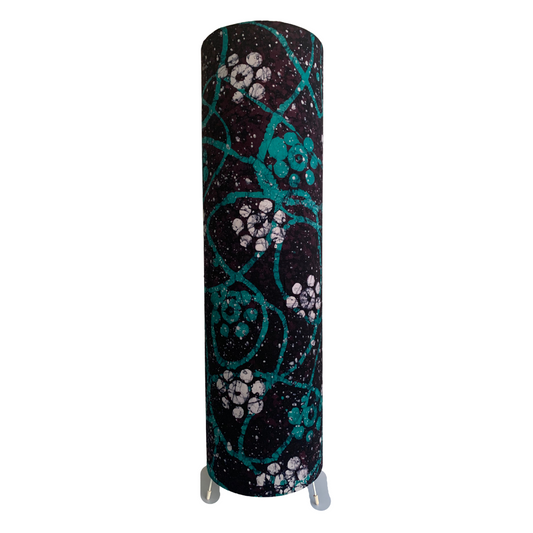 Teal Purple Flower Floor lamp