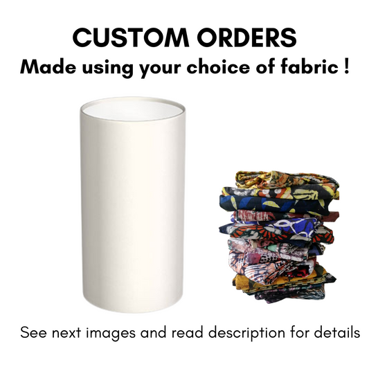 Custom choice: Made to order Batik lamps